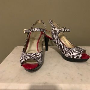 Unisa Zebra and Patent Heels